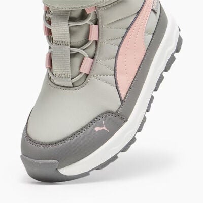 Puma Evolve Puretex AC Inf Vintersko, Smokey Gray/Future Pink/White