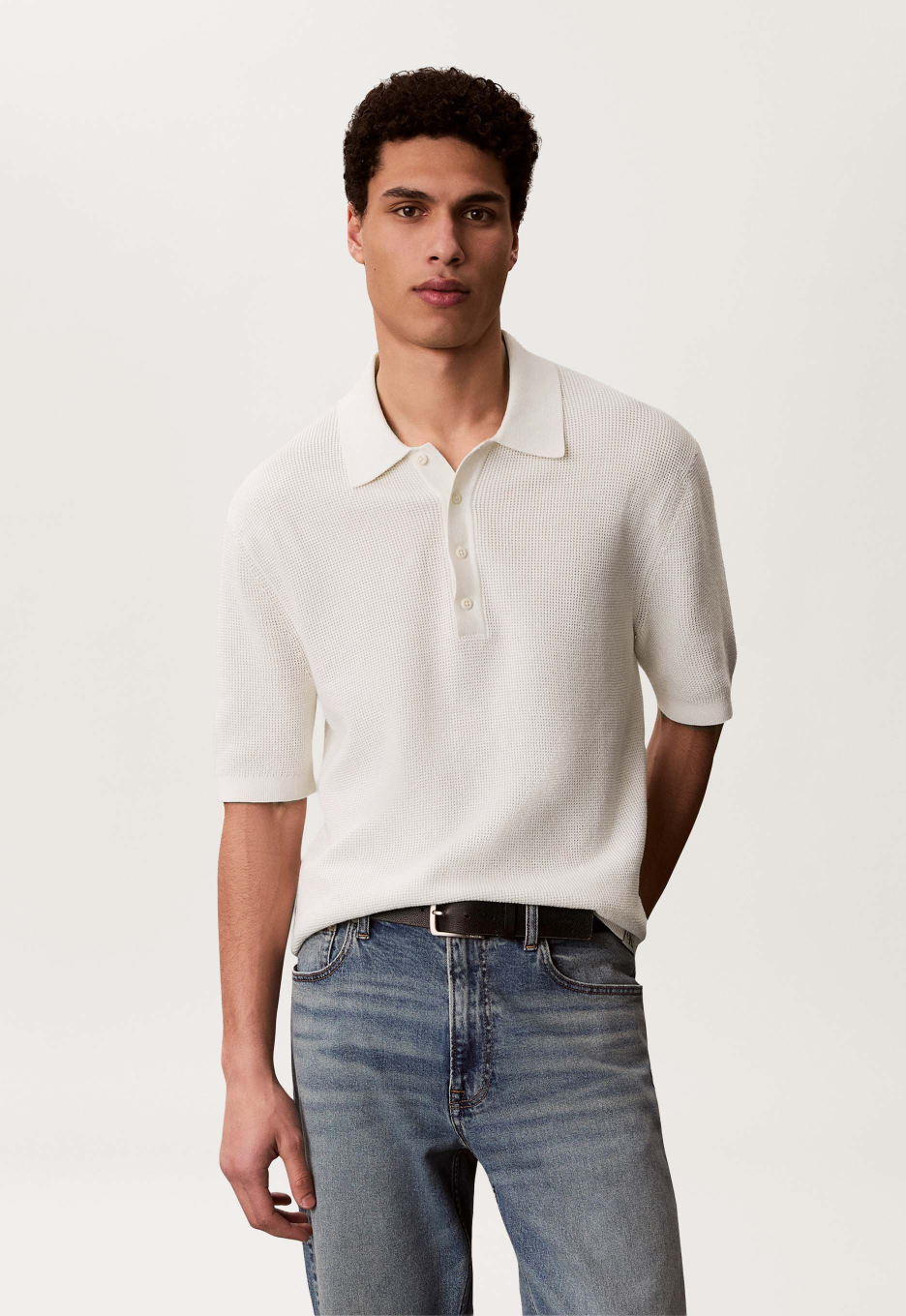 Calvin Klein Waffle Poloshirt