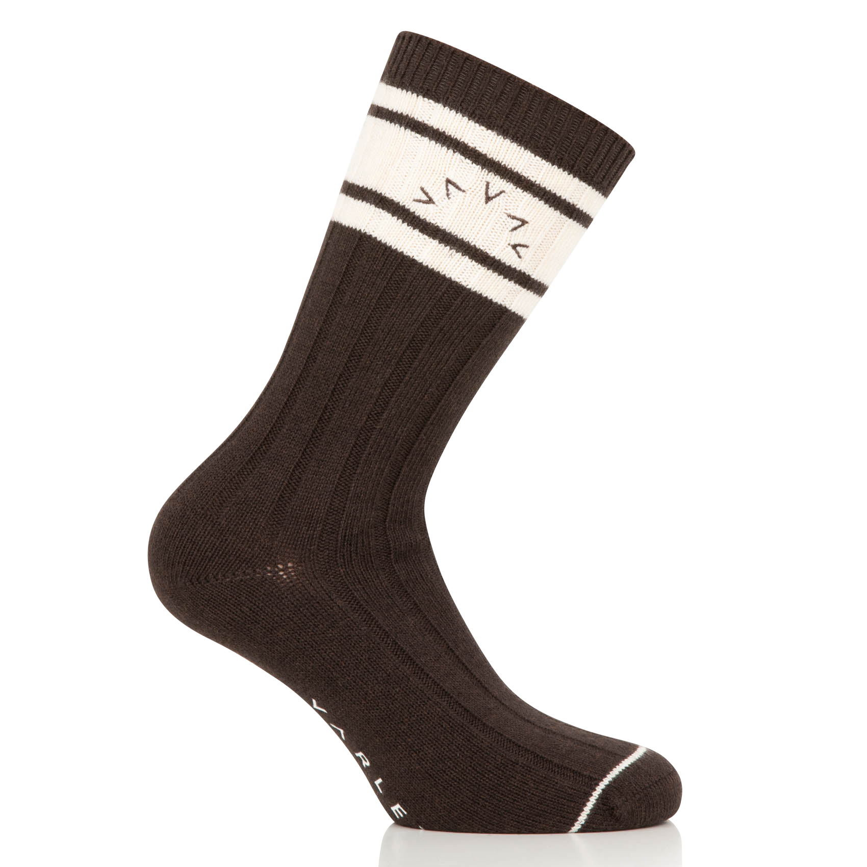 MALISSA - Chaussettes imprimée de sport| Marron