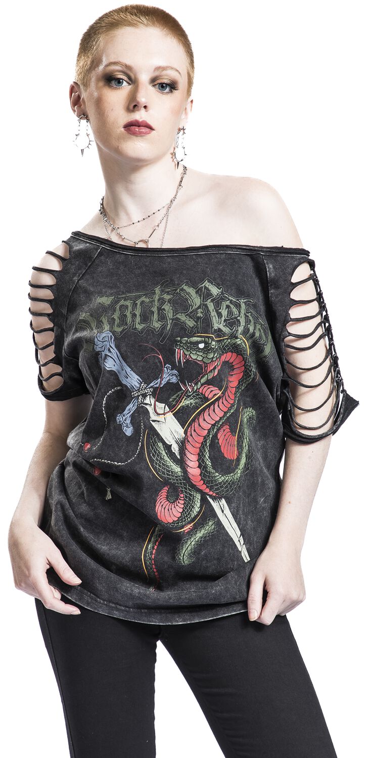 T-Shirt Imprimé Old School | Rock Rebel by EMP T-Shirt Manches courtes