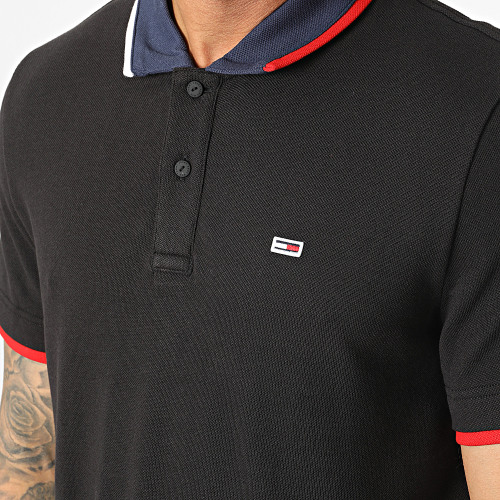 Polo Manches Courtes Regular Flag 5076 Noir