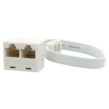 Q-Link telefoon splitter modulair ADSL wit