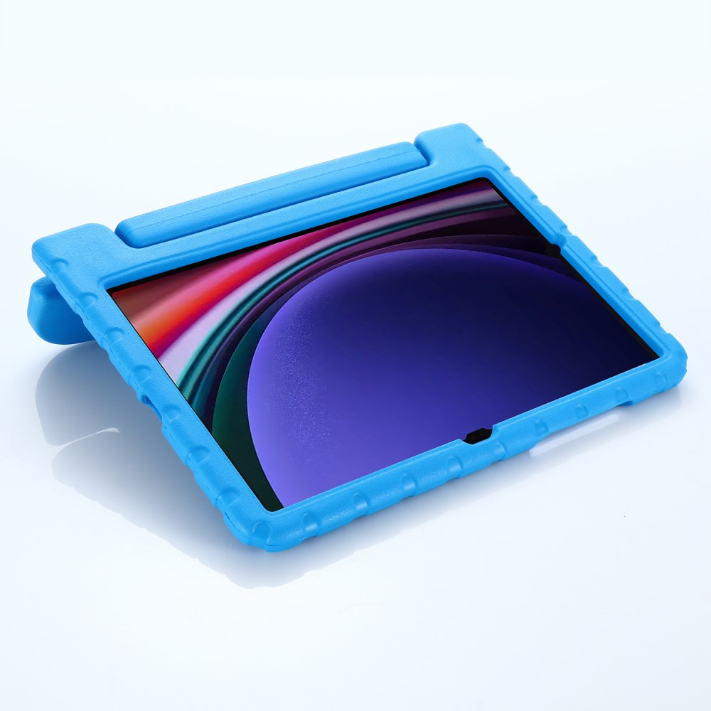 Samsung Galaxy Tab S10 FE / Tab S9 FE / S9 Stossfeste Kinder Schaumstoff Schutz Hülle   Griff   Standfunktion - Blau