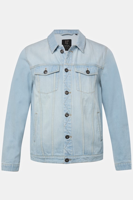 JP 1880 Jeansjacke, Brusttaschen, Knopfleiste, bis 8 XL