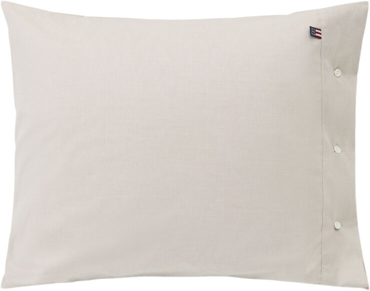 Lexington Pin Point Beige Cotton Pillowcase Beige