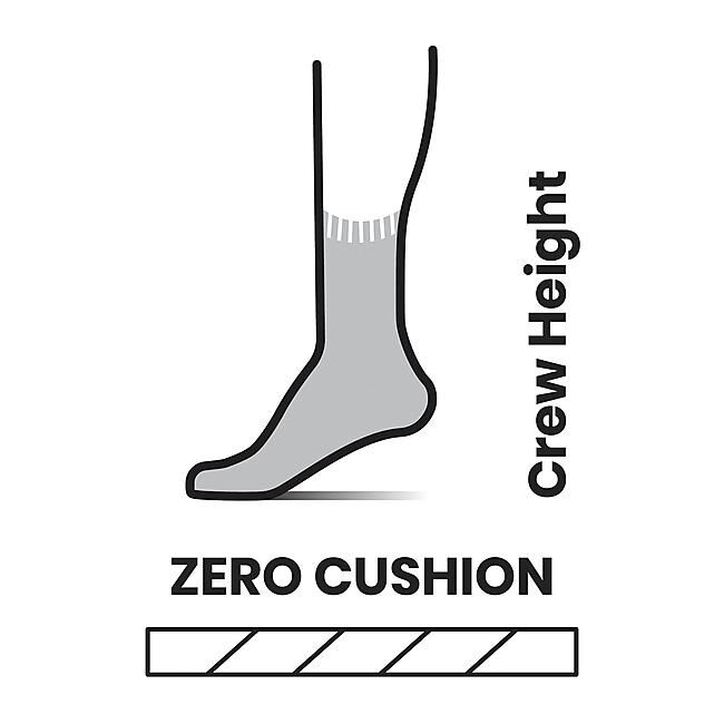 SMARTWOOL - CHAUSSETTE DE VELO CYCLE ZERO CUSHION PRINT CREW S