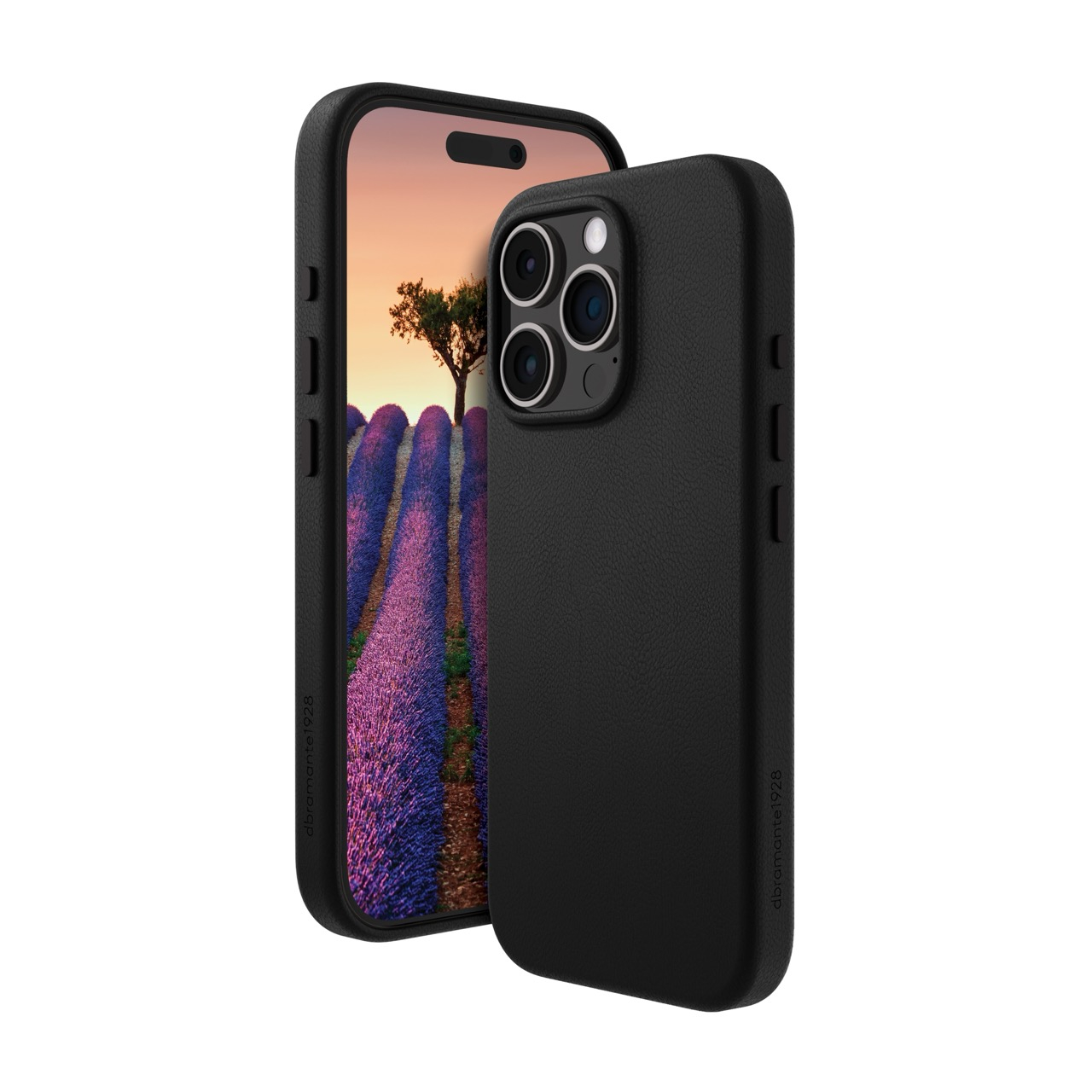 iPhone 16 Pro MagSafe Echtleder Hardcase Hülle Roskilde Recycled (RO61GTBL6351) - Schwarz
