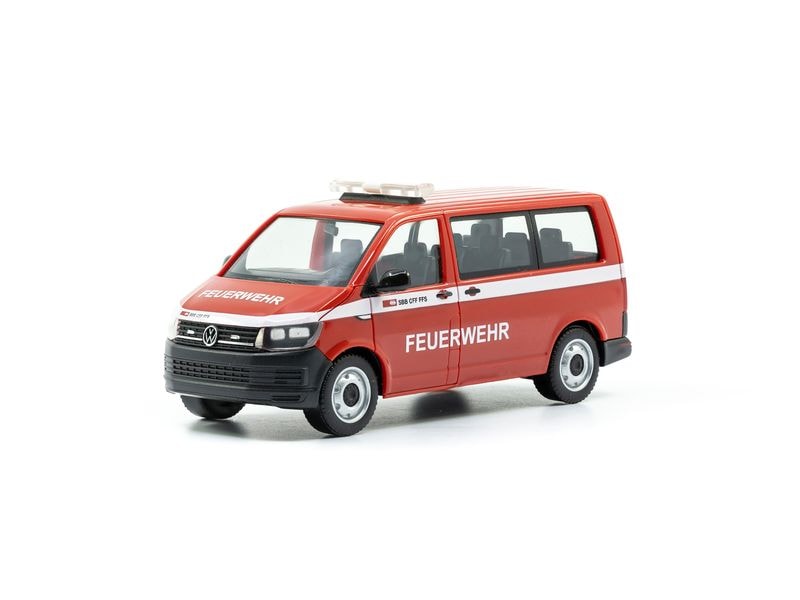 ACE VW T6 Feuerwehr Einsatzfahrzeug 1:87 Miniatur Einsatzfahrzeug der SBB Feuerwehr