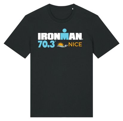 T-Shirt Manches Courtes Ironman 70.3 France Nice Homme Noir