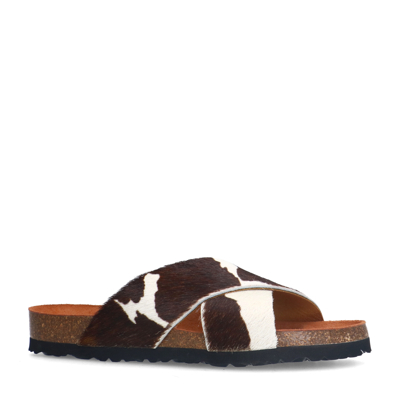 Slippers met cow print