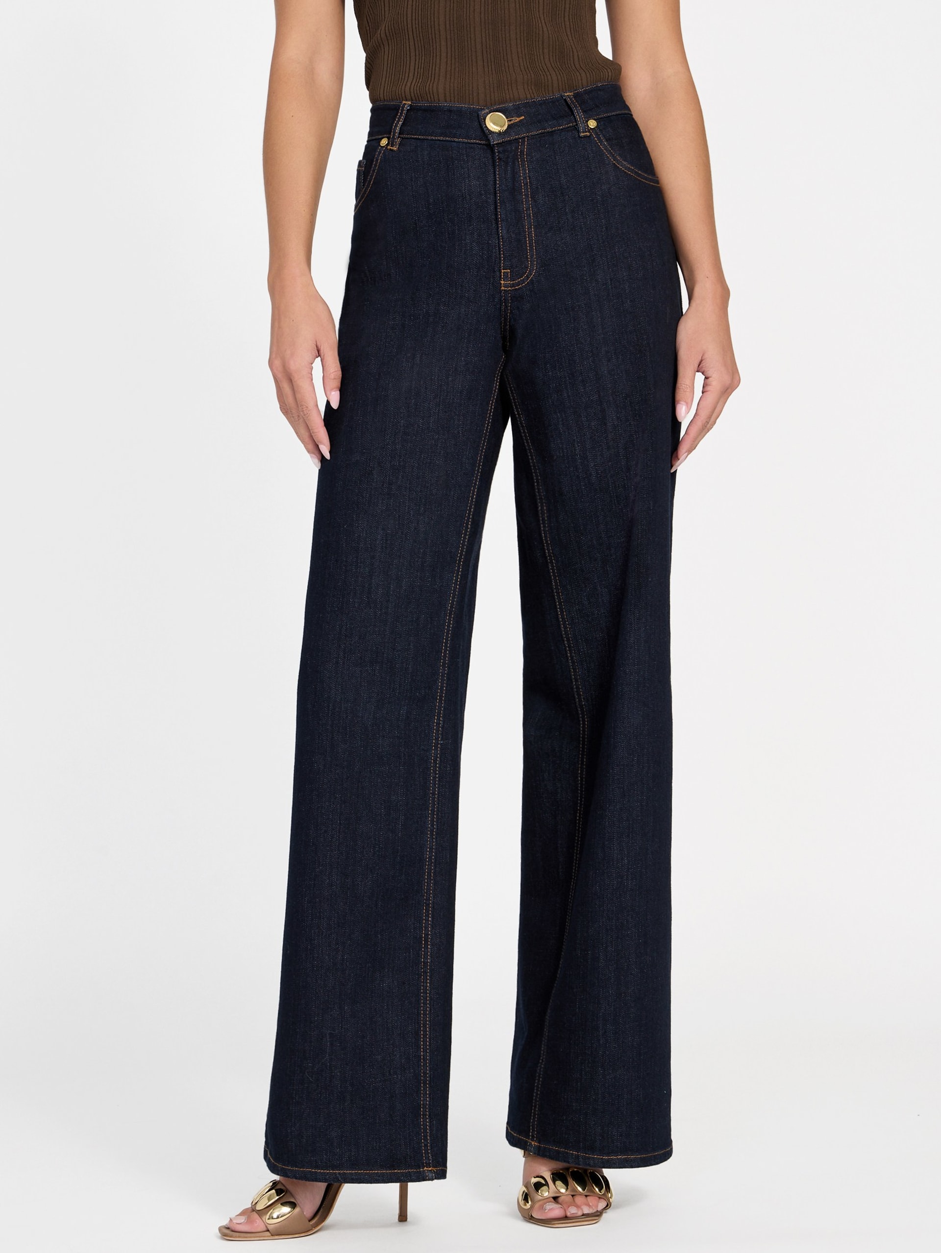 Calça jeans Kylie de cintura média