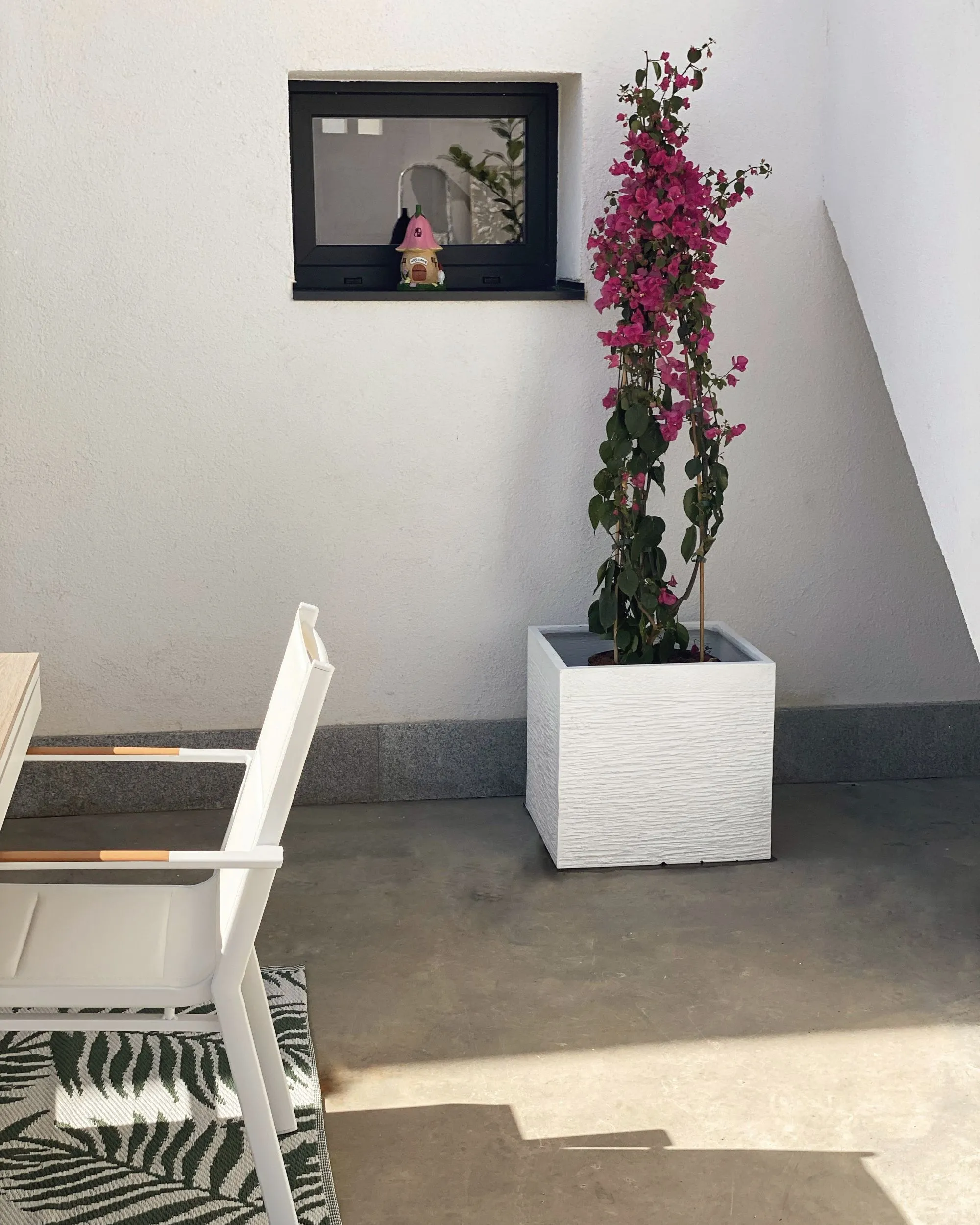 Bloempot PAROS 50 cm Wit