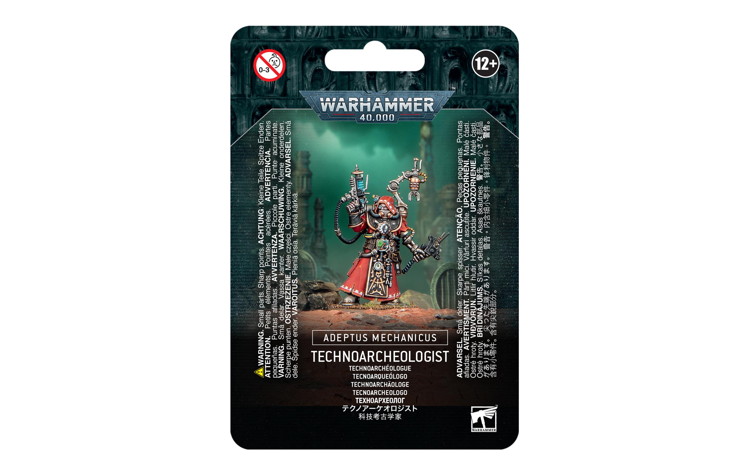 Figur Warhammer 40.000 TechnoarchäologeWarhammer 40K Miniatur Adeptus Mechanicus Technoarchaeologist