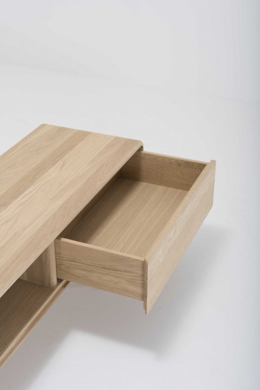 Gazzda Fawn lowboard tv-meubel 2 lades 220x45 naturel