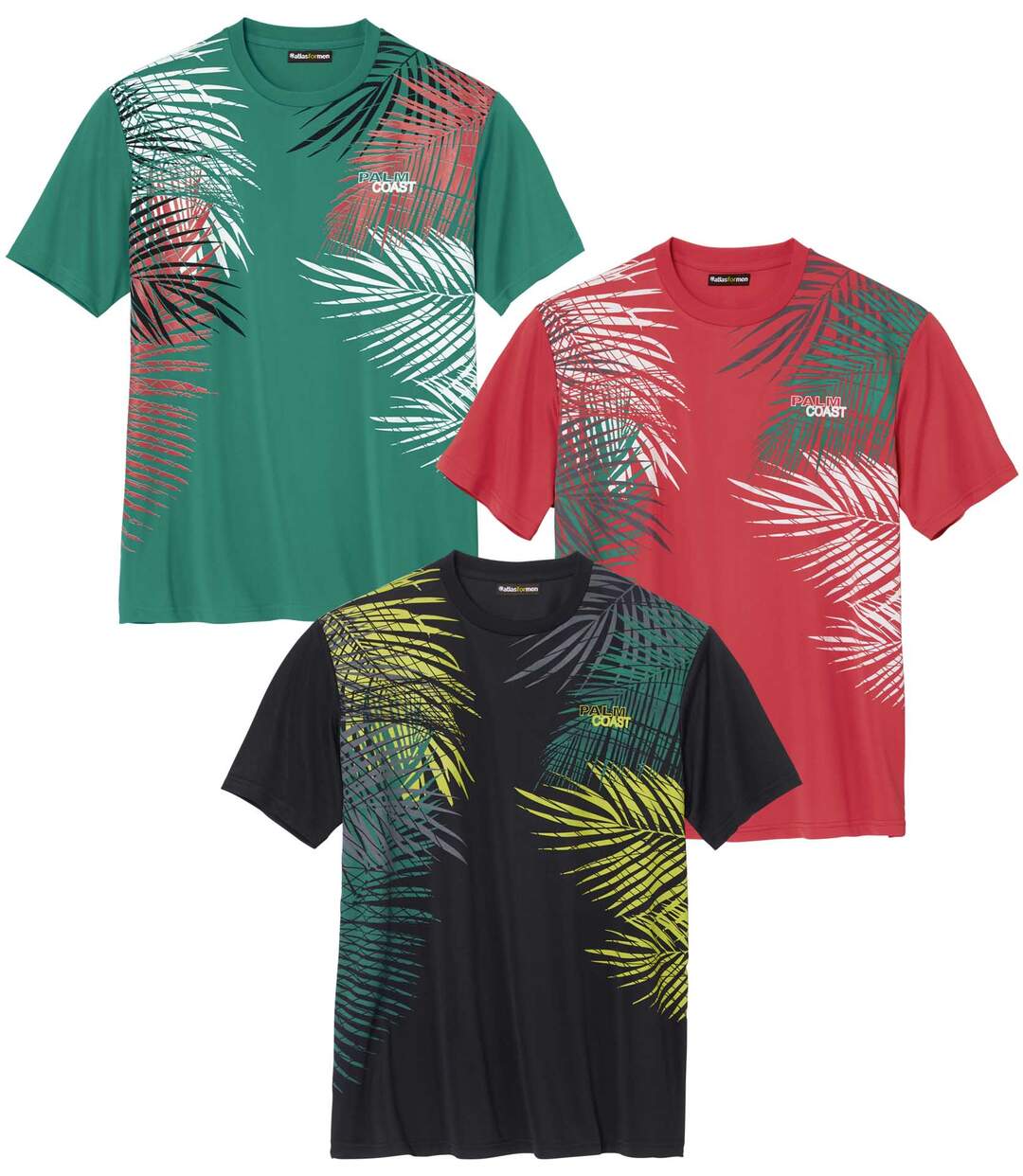 Lot de 3 Tee-Shirts Sport Palm Coast