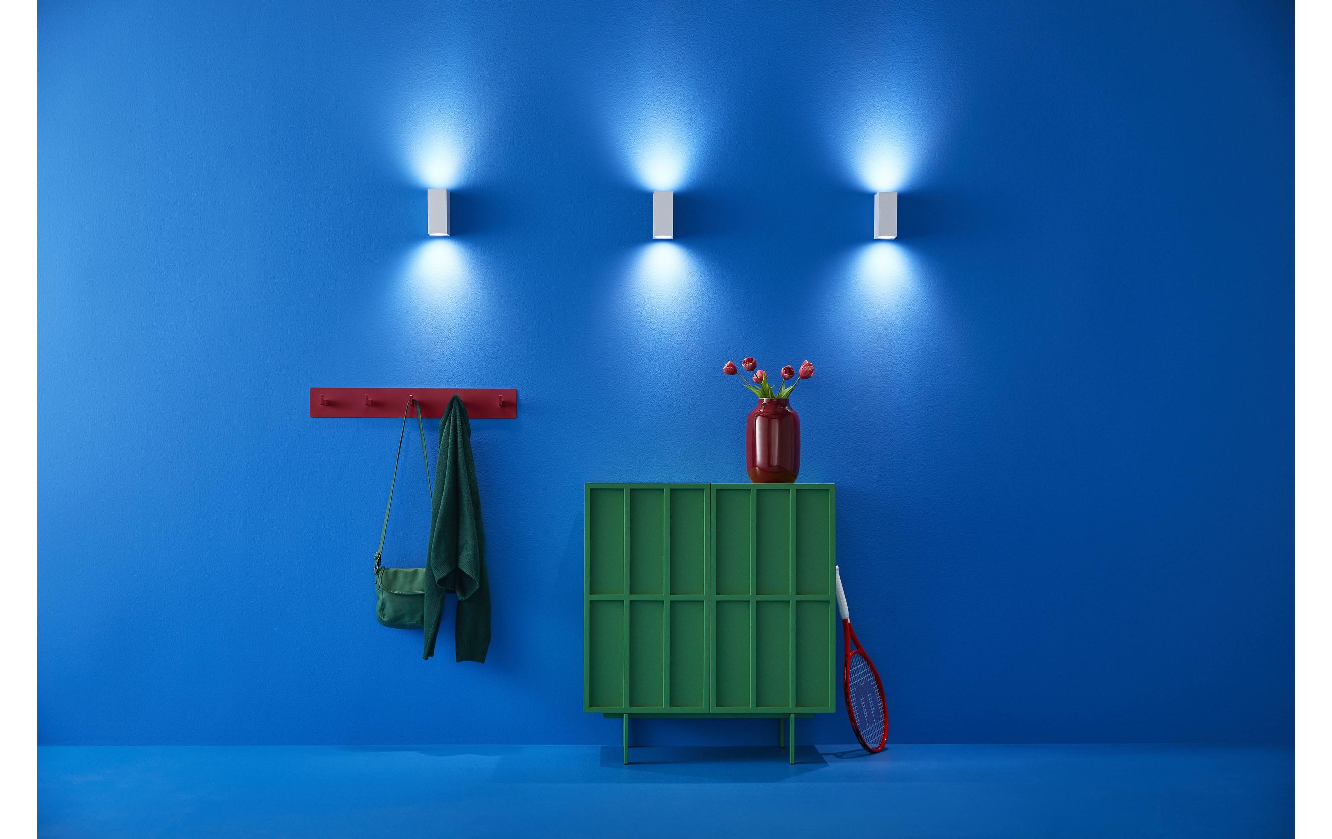 Up&Down Spots Tunable White & Color WeissSmarte Wandleuchte, steuerbar über Bluetooth, Matter, WLAN