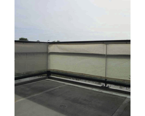 Coolfit balkonbekleding, gebroken wit, 80x500 cm