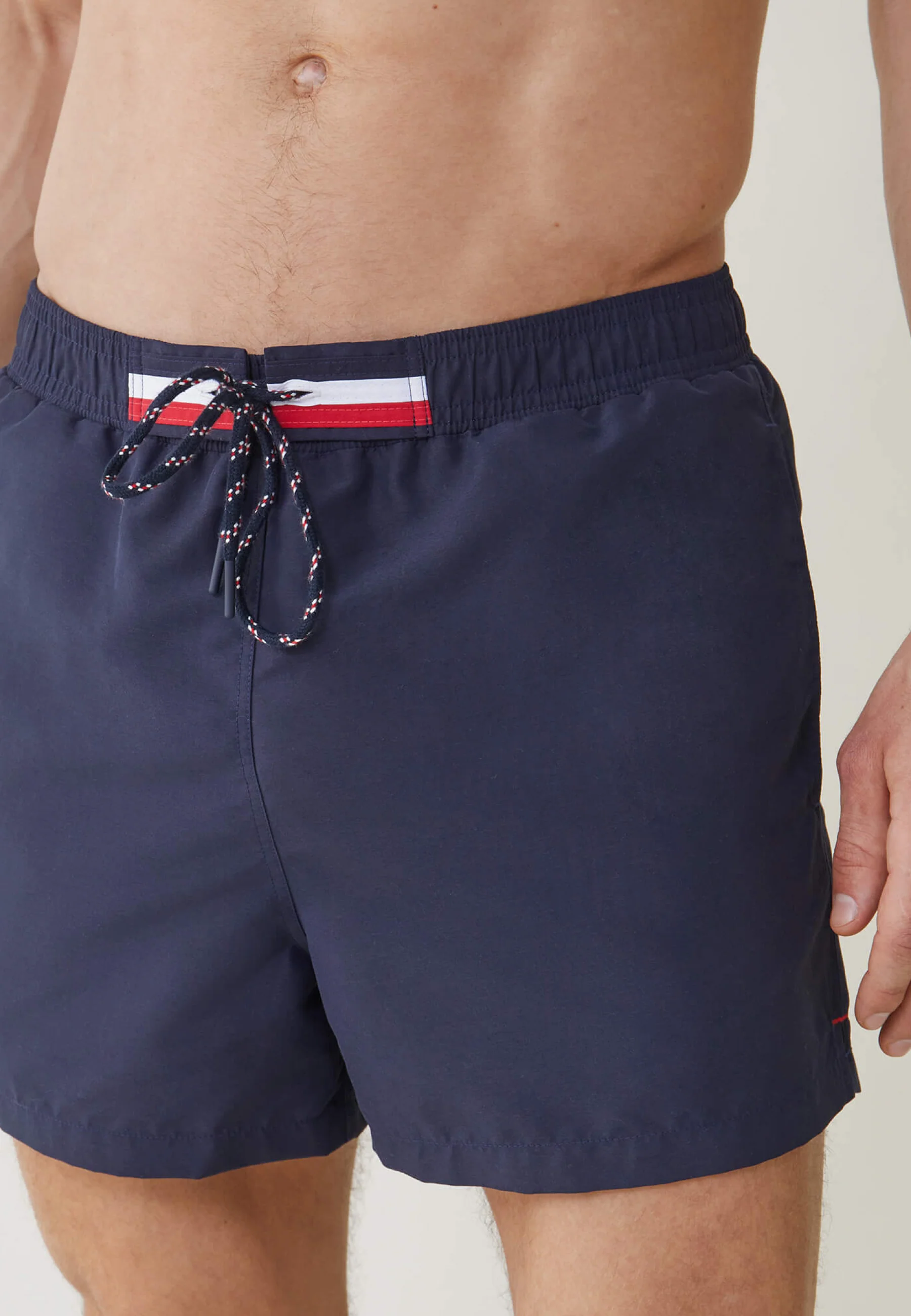 Short de bain court ceinture élastiquée-Liamone Marine