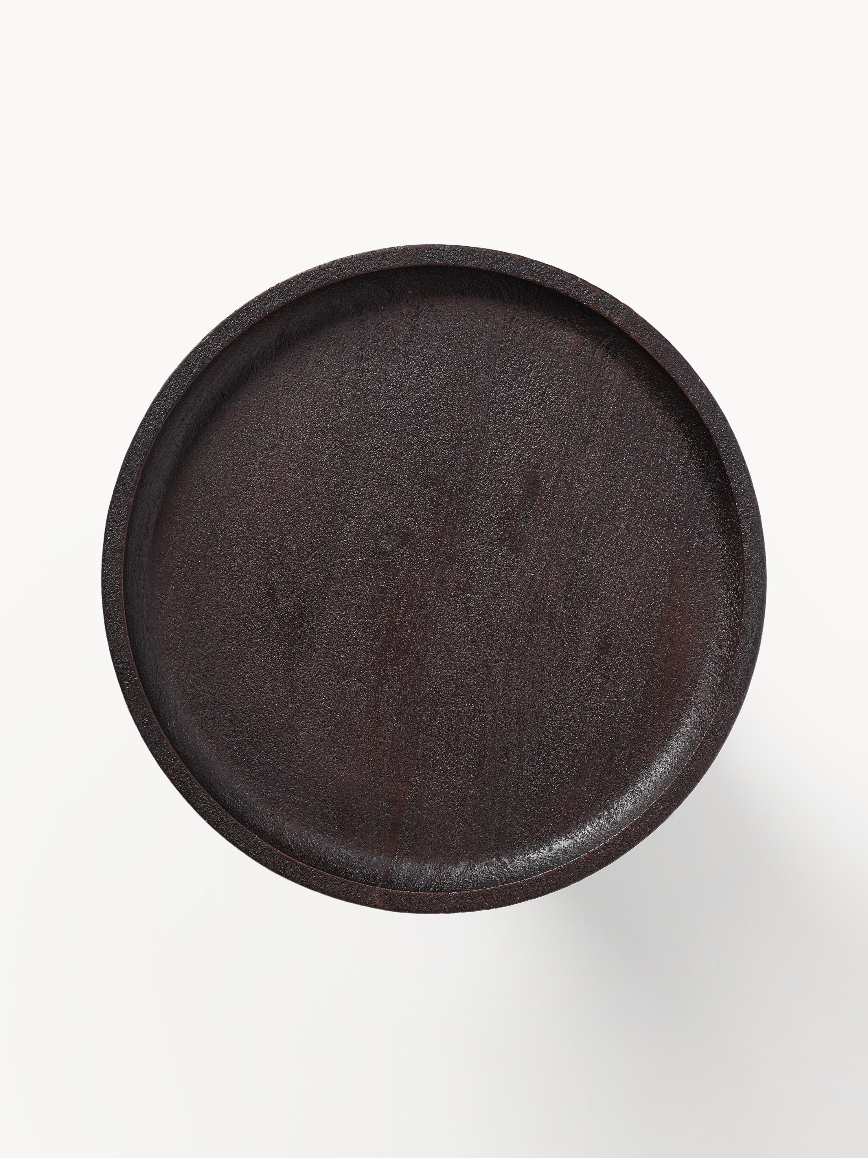 Ronde bijzettafel Benno van mangohout