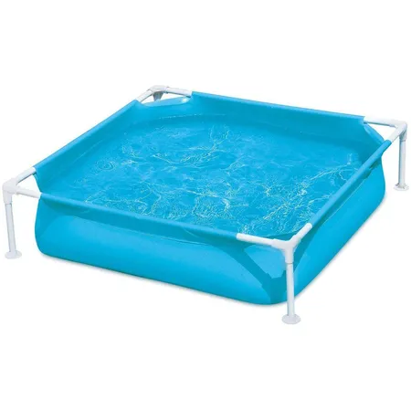 Summer Waves Frame Pool Blau Klein 122 x 122 x 30 cm