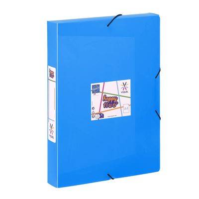 Viquel Happy Fluo - Boîte de classement plastique - dos 45 mm - disponible dans différentes couleurs