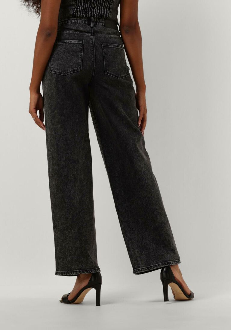 SELECTED FEMME donkergrijze selected femme wide jeans slfmarley-dia hw dark grey wide jeans ex