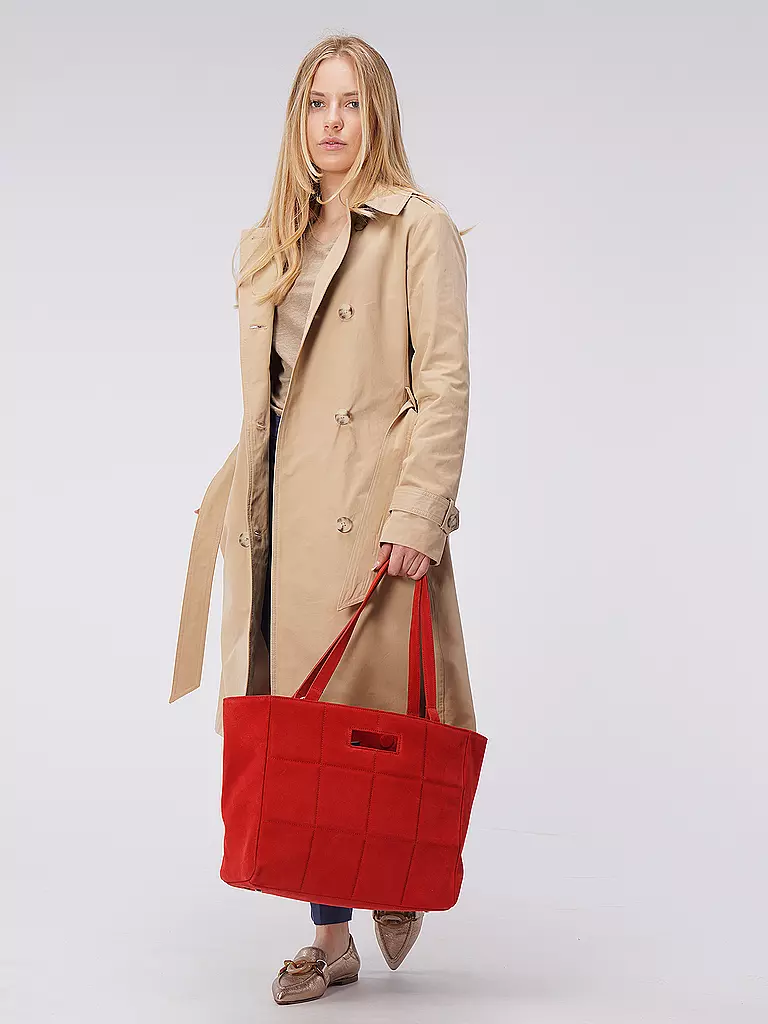 JULIA SKERGETH Ledertasche - Shopper LIMITED EDITION rot