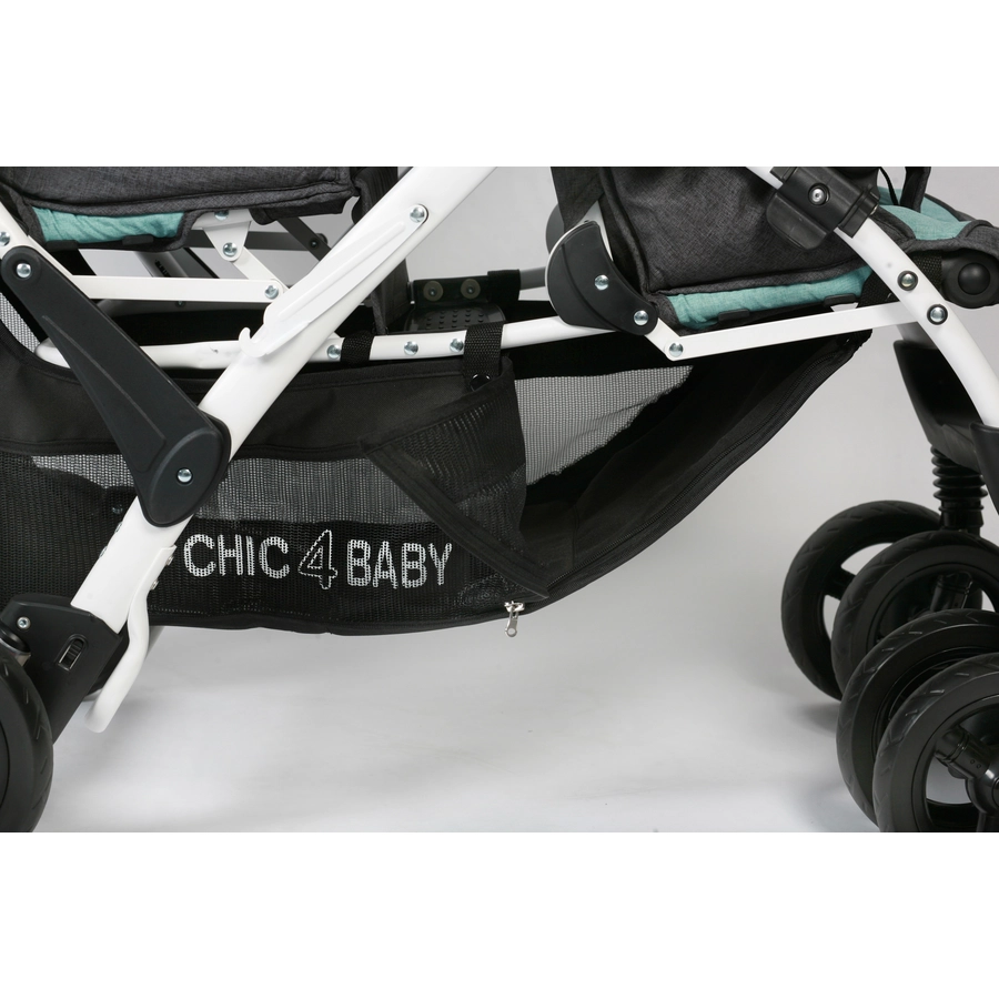 CHIC 4 BABY Geschwisterwagen DUO Melange mint