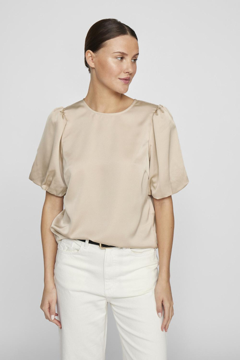 Vila beige dames t-shirt