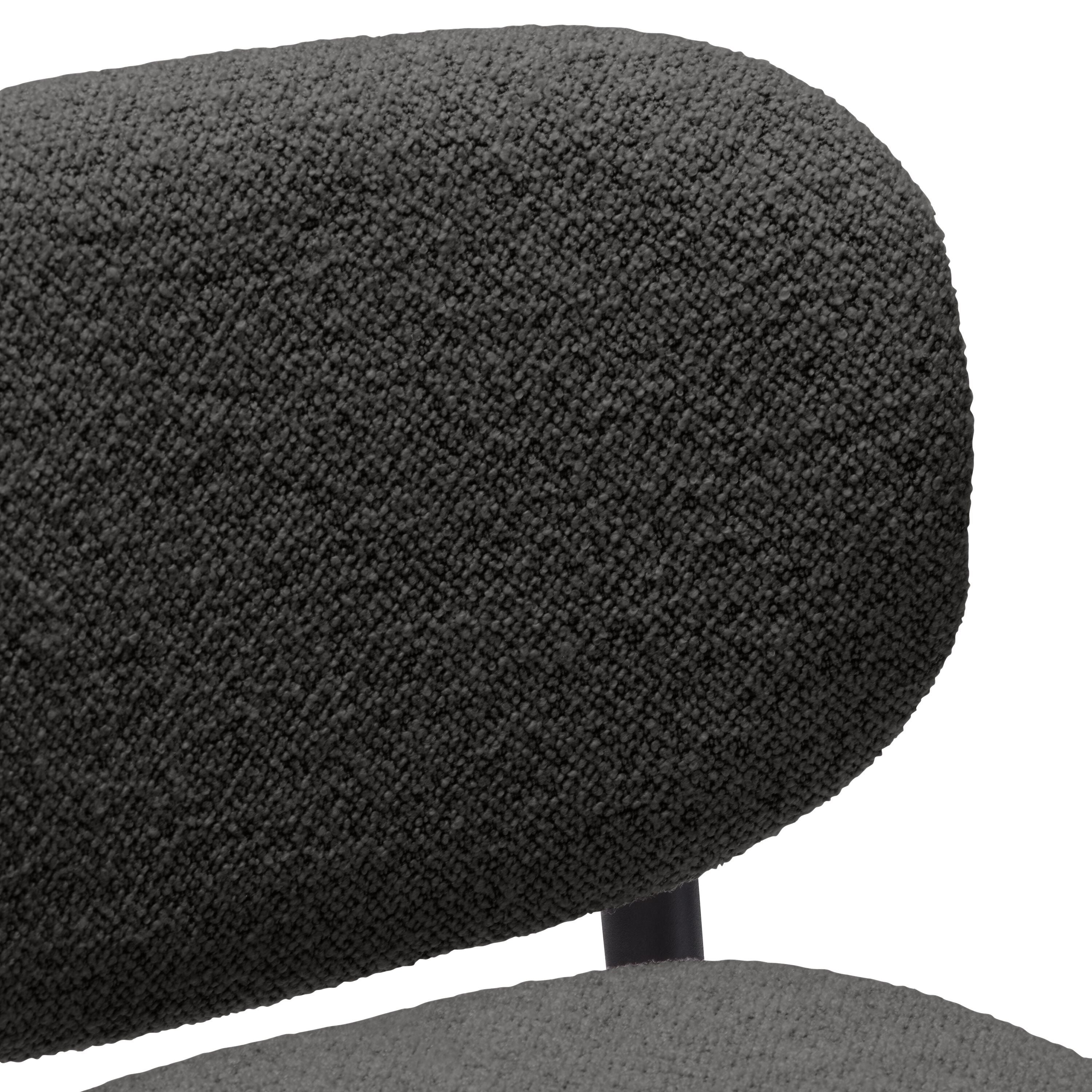 NIVES Barhocker - Anthrazit / B: 42.0 cm x T: 50.5 cm x H: 93.0 cm