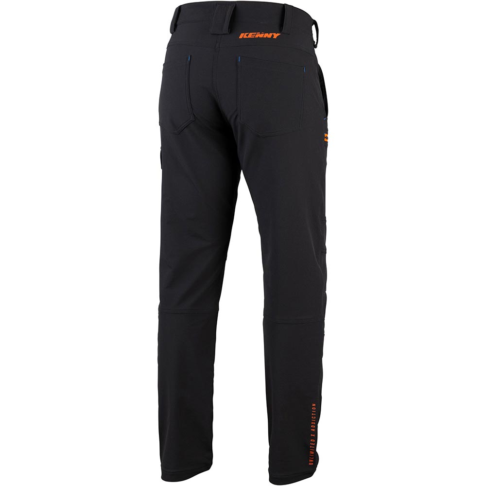 Kenny - Pantalon Meca Noir / Orange