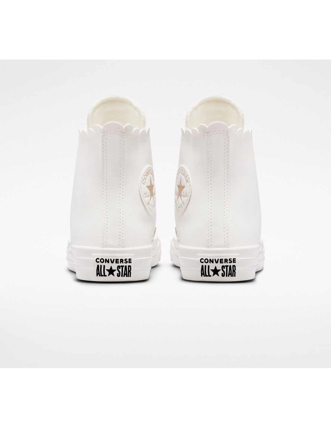 converse sneakers montantes femme ctas hi vintage similicuir blanc