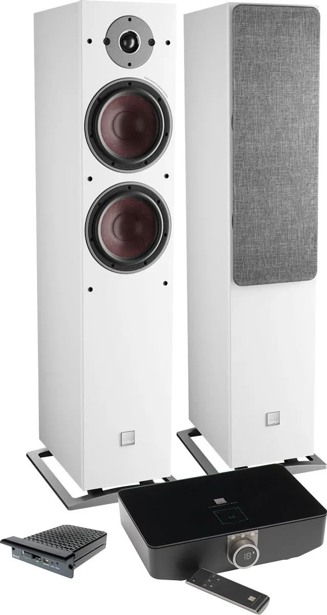 Dali Oberon 7 C Blanc   Sound Hub   NPM-2i BluOS Enceintes sans fil hi-fi