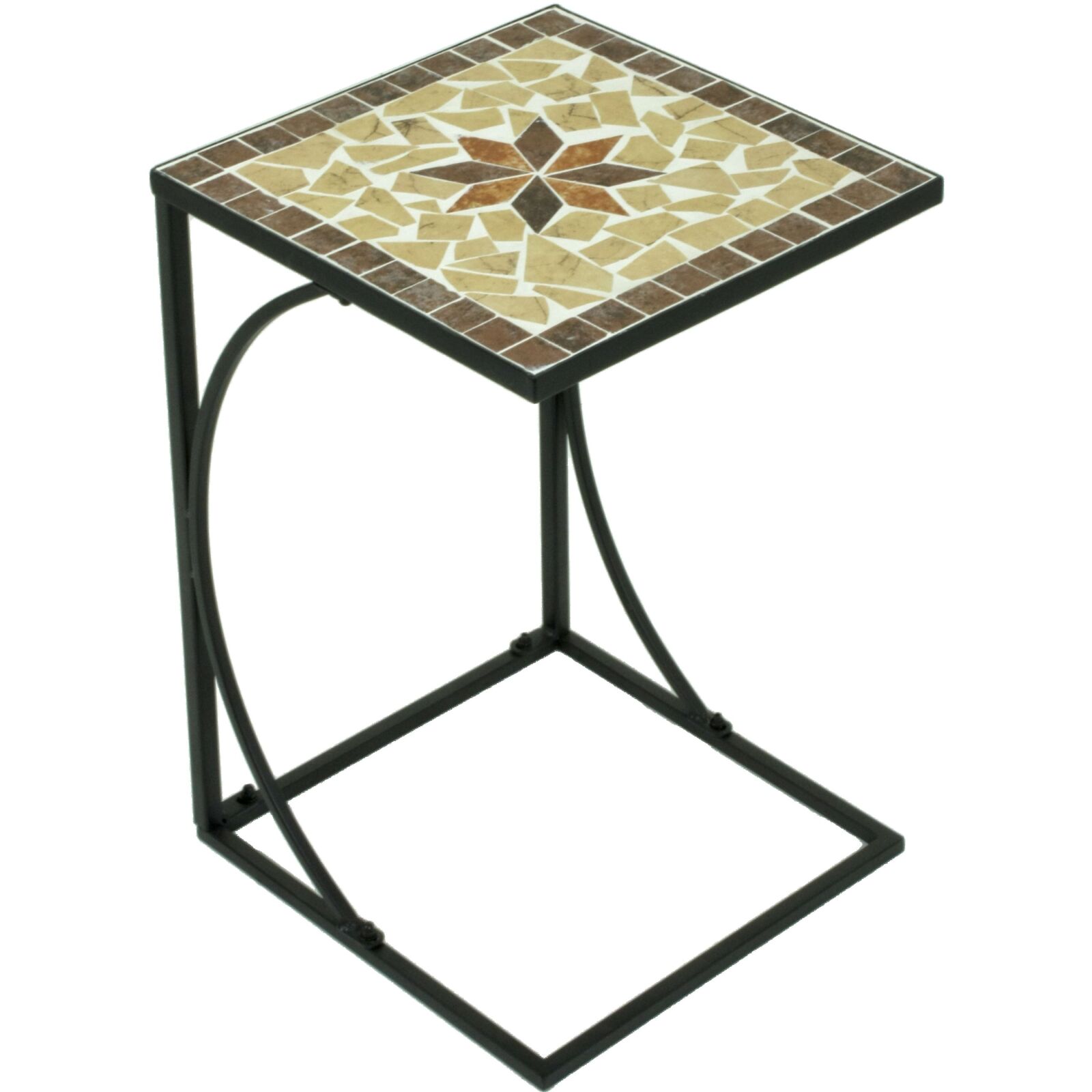 Beistelltisch AMARILLO - braun-beige - 53 cm
