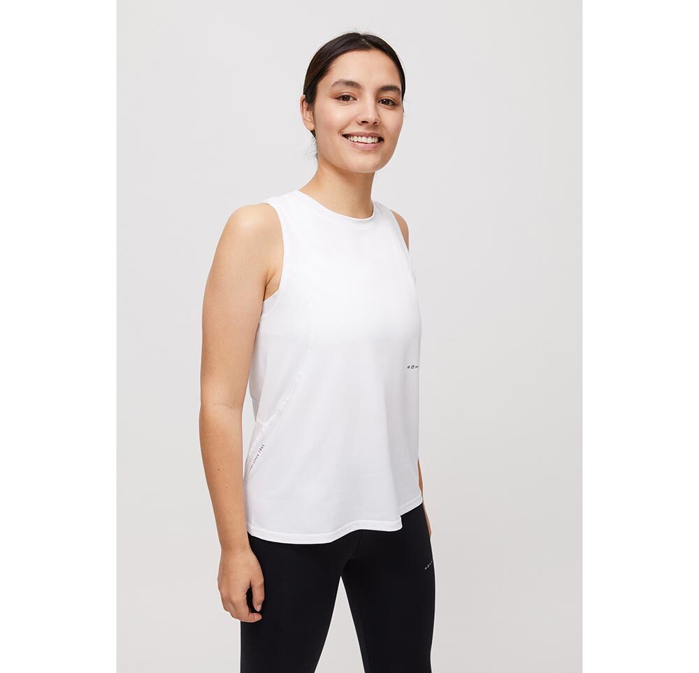Röhnisch Streamline Hardloop Tank Top Wit Dames