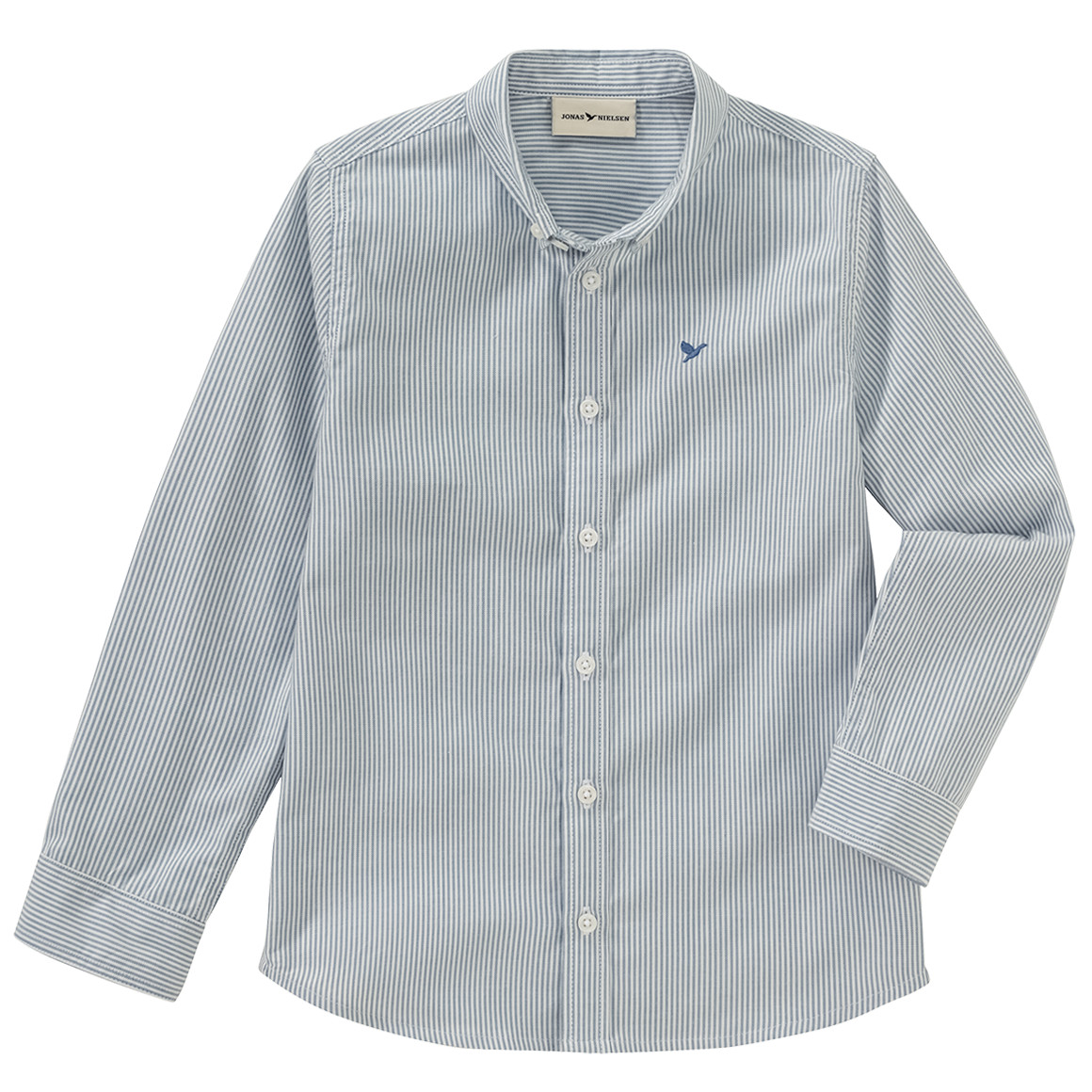 Jonas Nielsen Jungen Hemd mit Button-down-Kragen blau / weiss