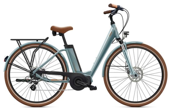 Vélo de Ville Électrique O2 Feel iVog City Up 4.1 Shimano Altus 8V 400 Wh 26'' Gris Perle