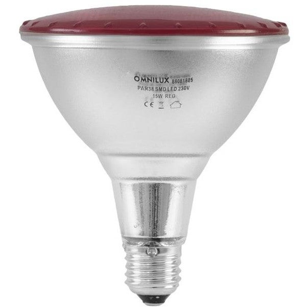 Omnilux PAR-38 230V SMD 15W E-27 LED rood