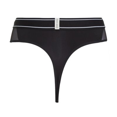 String femme échancrée à empiècement en tulle TOMMY HILFIGER