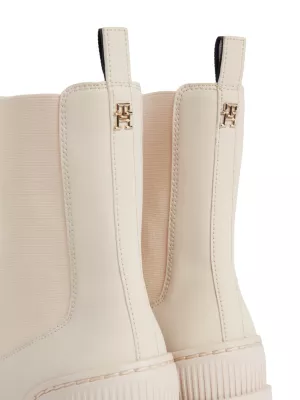 Botas de salto bloco médio emborrachadas