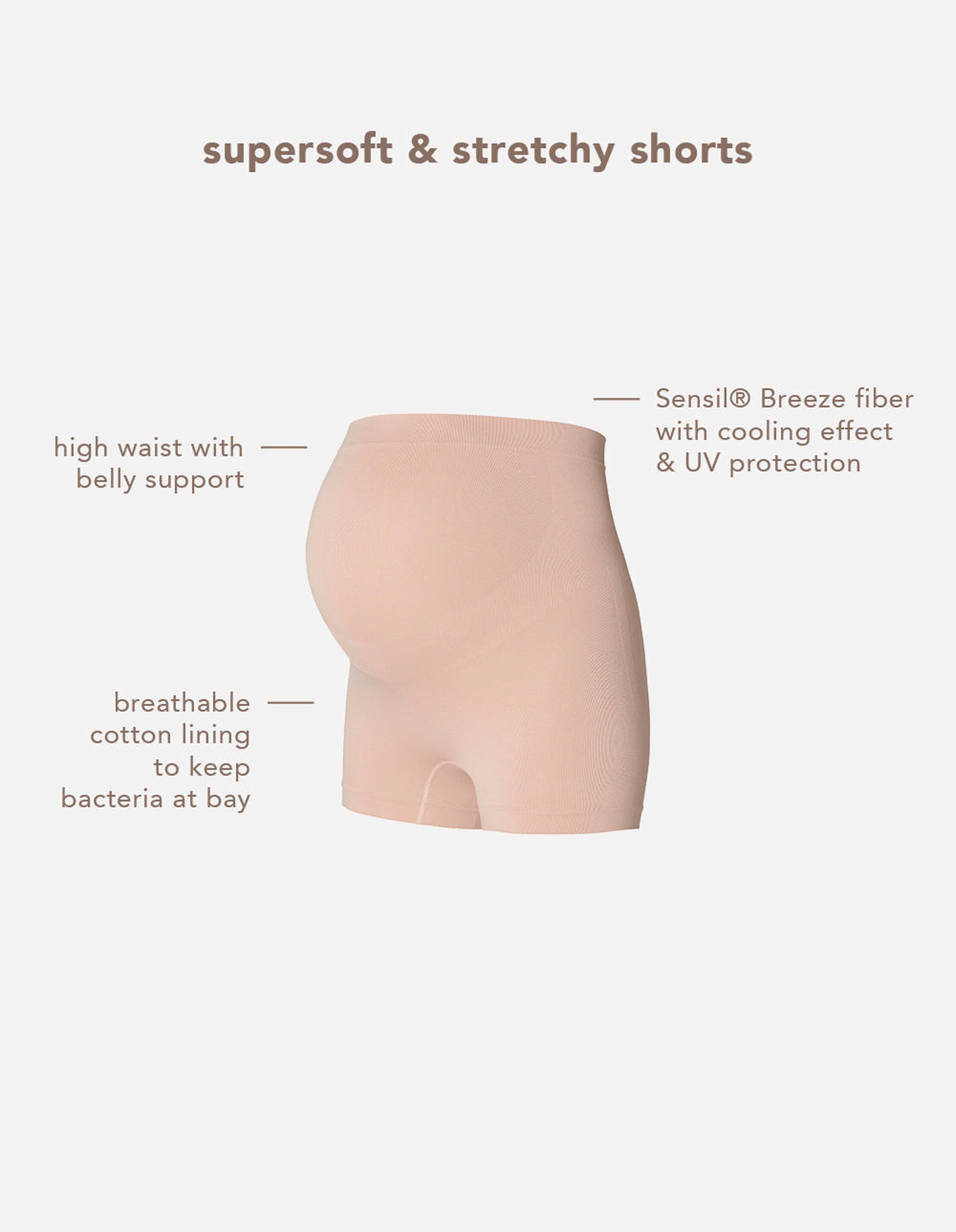 Noppies Nahtloser Short Lai Sensil® Breeze Moonlight