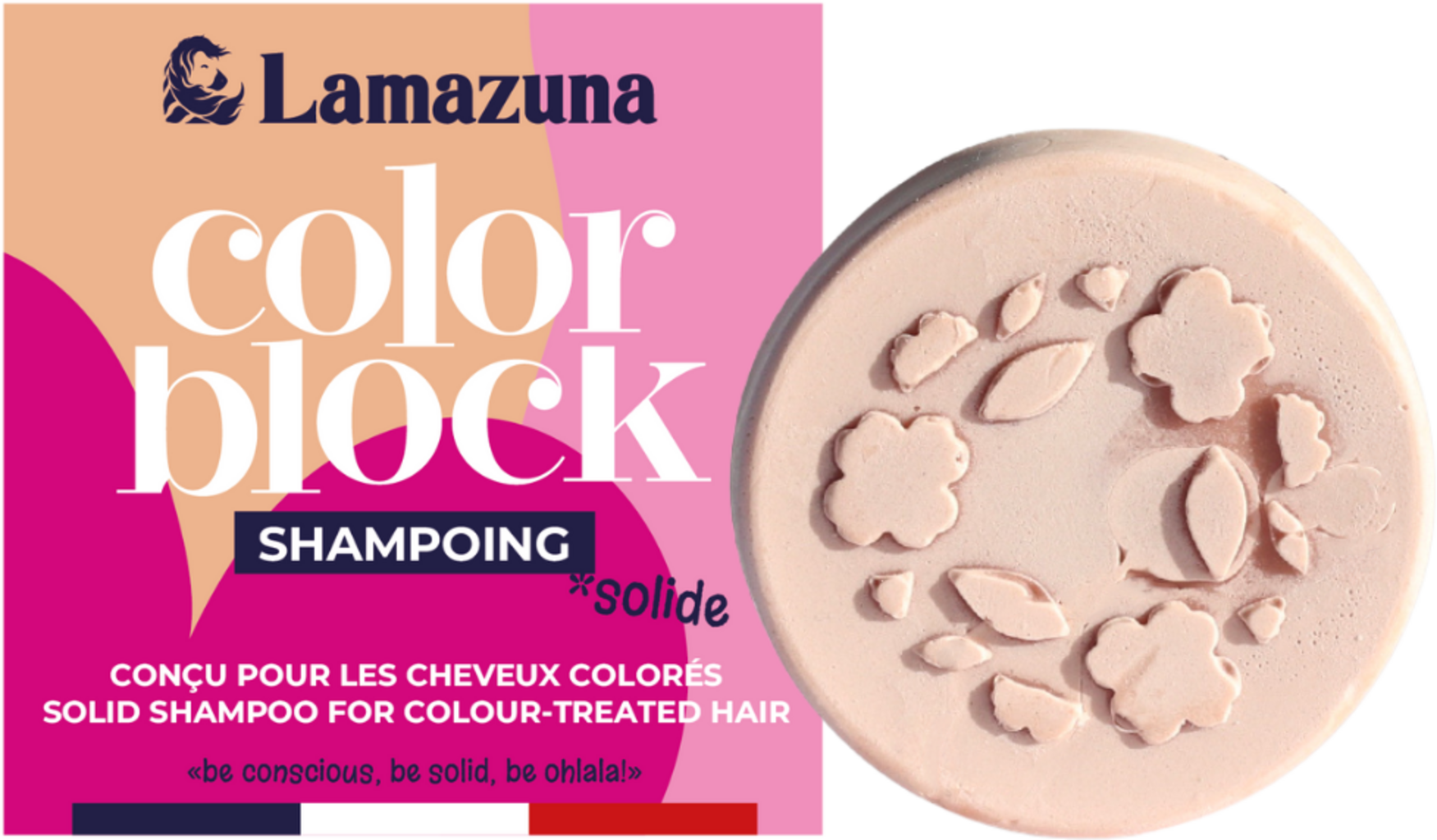 Lamazuna  color block Festes Shampoo, 70 ml