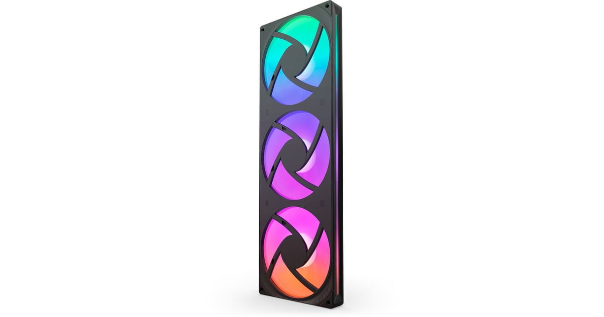 NZXTF420 RGB CORE case fans  (Zwart, 3 stuks, 420 x 140 x 26 mm)