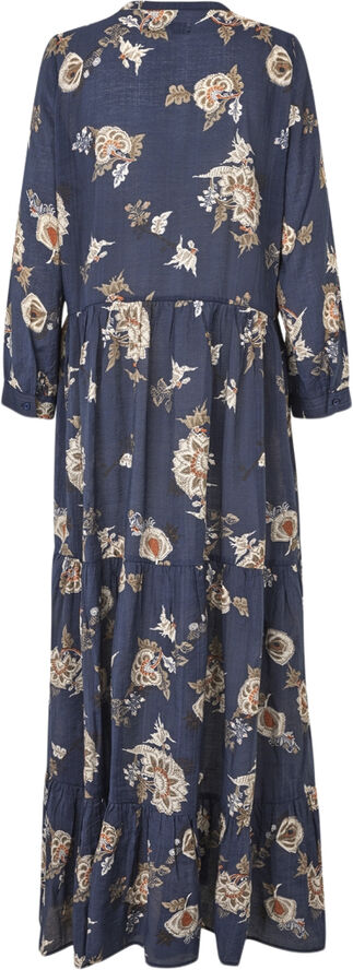 Lollys Laundry NeeLL Maxi Dress LS Dark blue