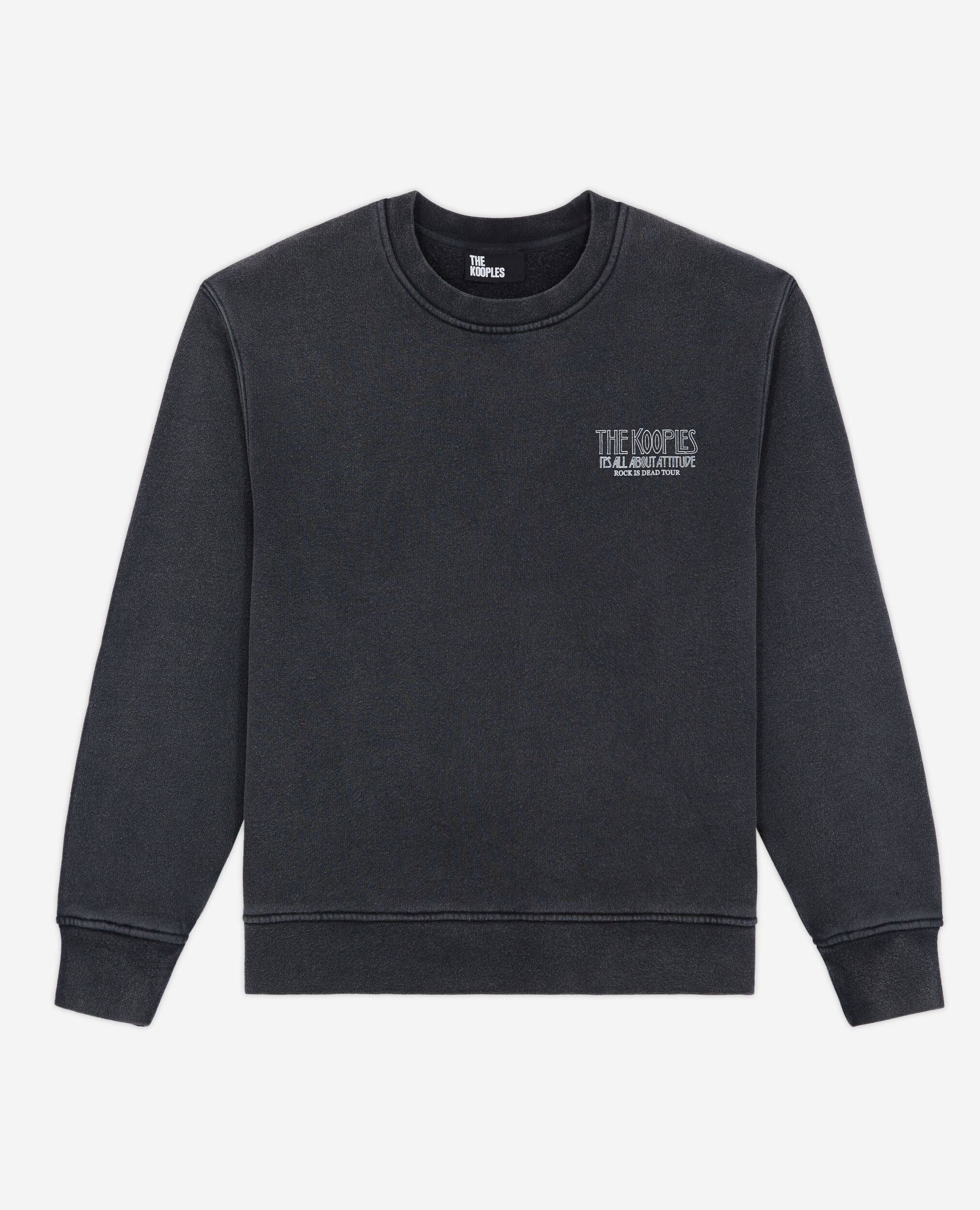 Sweatshirt sérigraphié skull noir