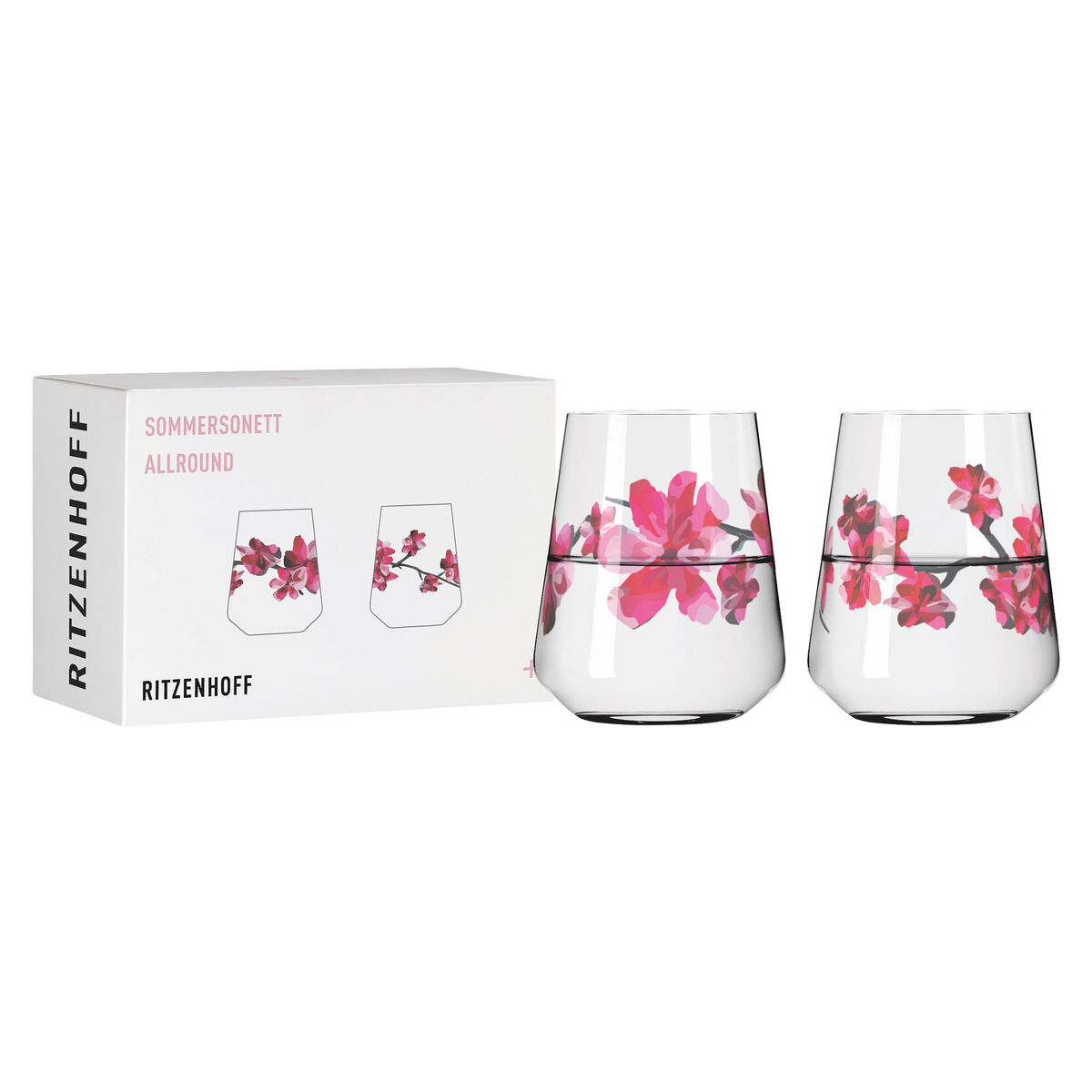 Ritzenhoff Sommersonett Nr. 3 & 4 vattenglass, 2-pakning