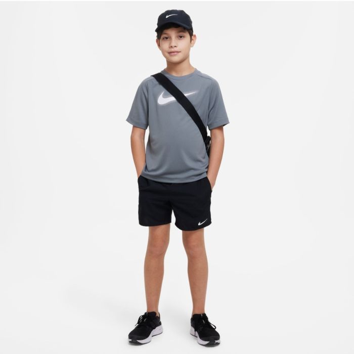 Nike Junior T-shirts Dri-Fit Graphic Shorts Sleeve Tee Grå