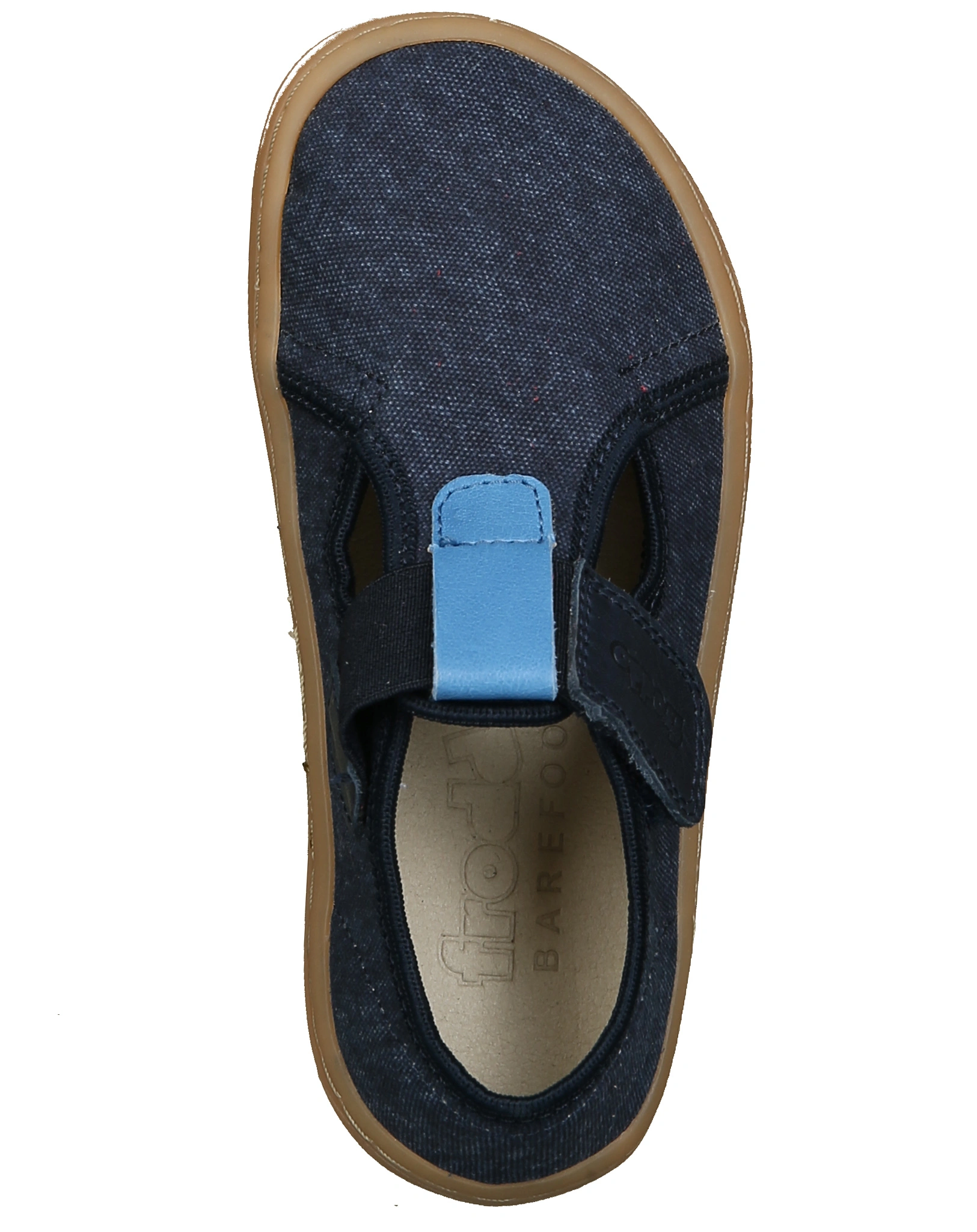 Barfußschuhe CANVAS T-BAR in dark blue