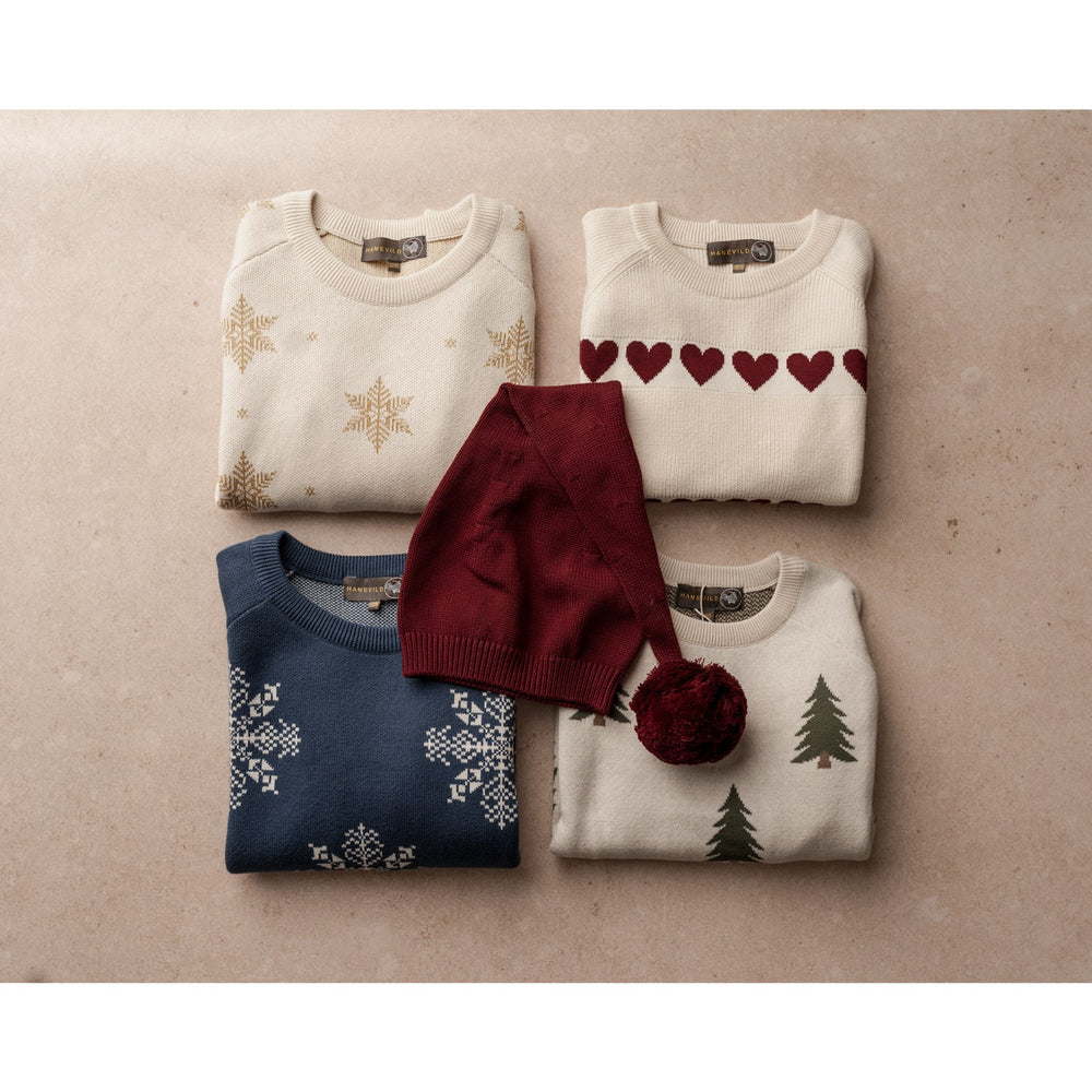 Køb Hanevild Ivory Red Heart Bluse