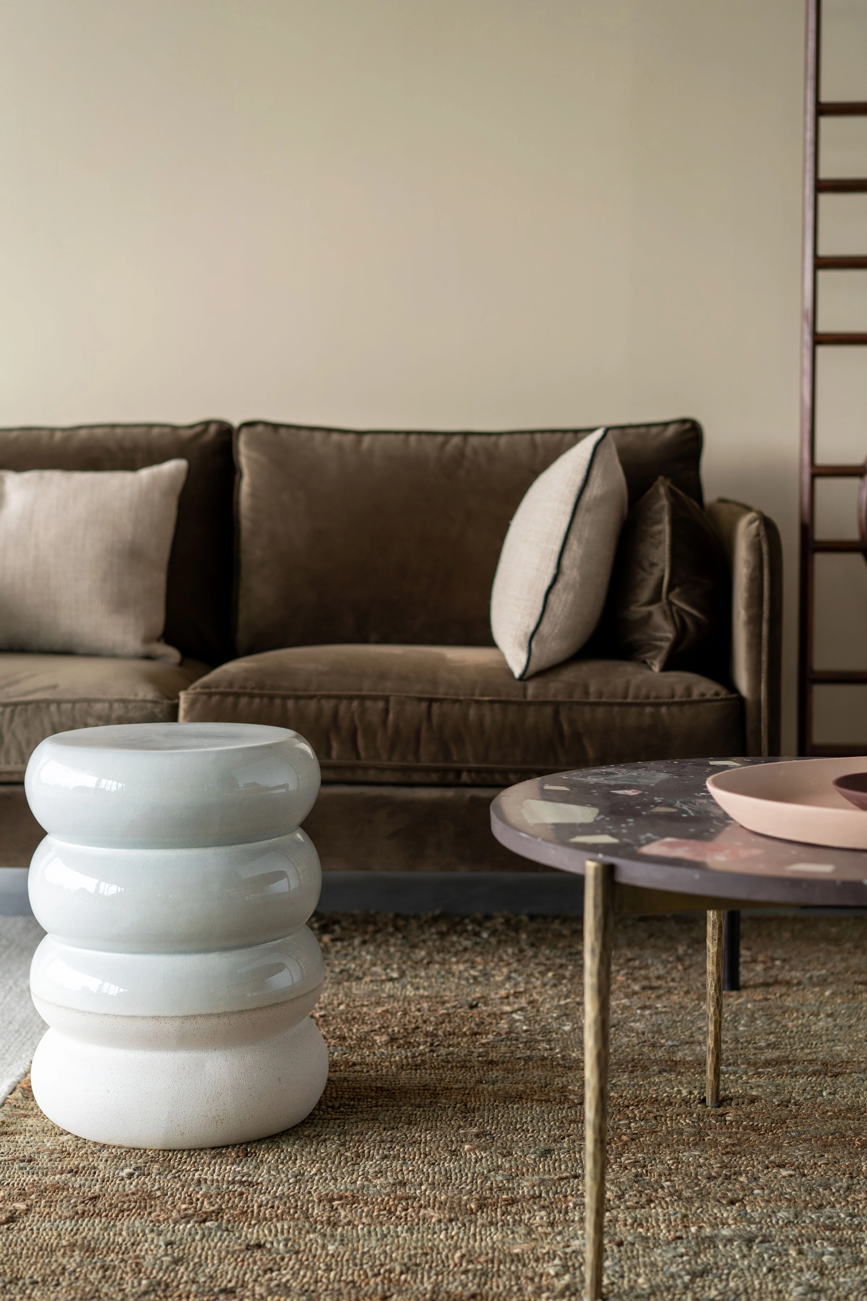CHUBBY - Tabouret céramique | Blanc